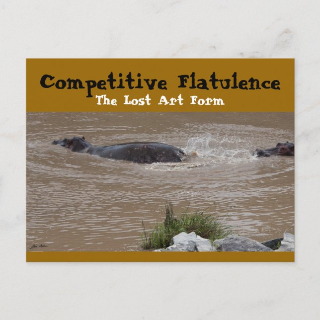 Cartão Postal A Defesa Flatulenta (Frente)