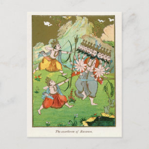 Cartão Postal A derrota de Ravana