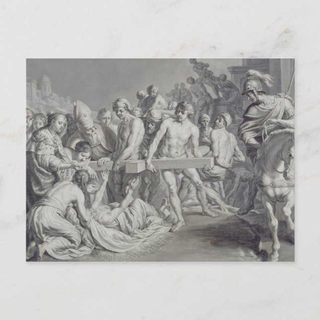 Cartão Postal A descoberta da verdadeira cruz (Frente)