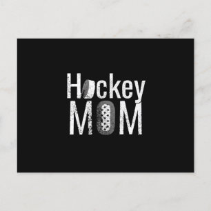 Cartão Postal A Design da Mãe Branca de Hockey