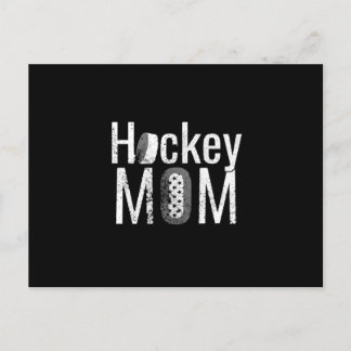Cartão Postal A Design da Mãe Branca de Hockey