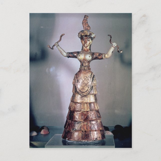 Cartão Postal A Deusa das Serpentes (Frente)