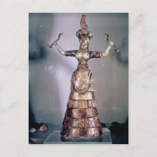 Cartão Postal A Deusa das Serpentes