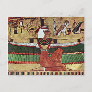 Cartão Postal A Deusa Isis, Por Ägyptischer Maler Um 1360