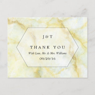 Cartão Postal A Elegante Coleção de Casamentos de Efeito Marble