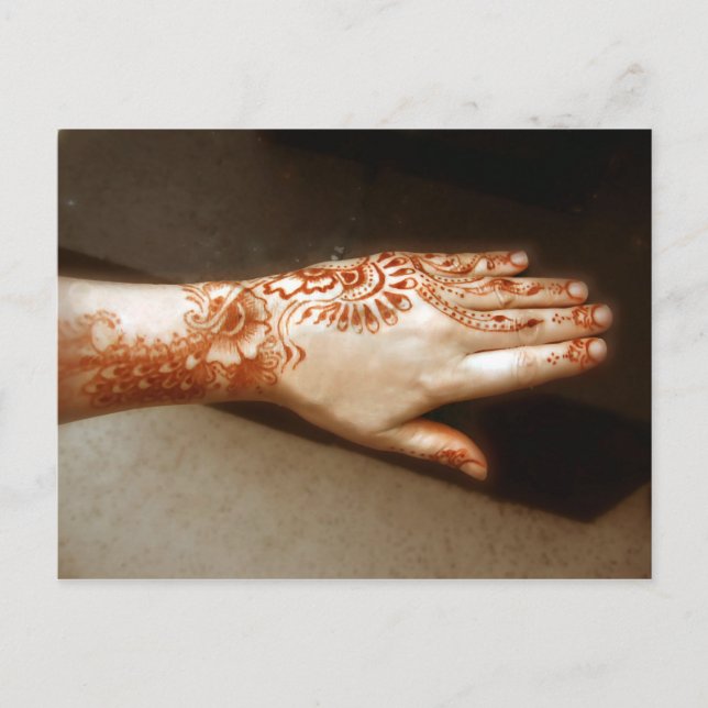 Cartão Postal A Ellusive Henna Tattoo (Frente)