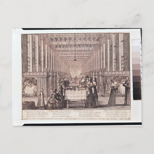 Cartão Postal A enfermaria das Irmãs da Caridade (Frente)