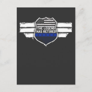 Cartão Postal A Engraçada Legenda Da Polícia Aposentou-Se