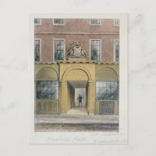 Cartão Postal A entrada para Weavers Hall, 1854