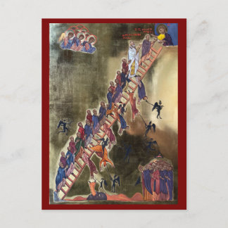 Cartão Postal A Escada do Ícone da Ascendência Divina