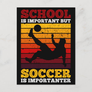 Cartão Postal A Escola É Importante Mas O Futebol É Importante