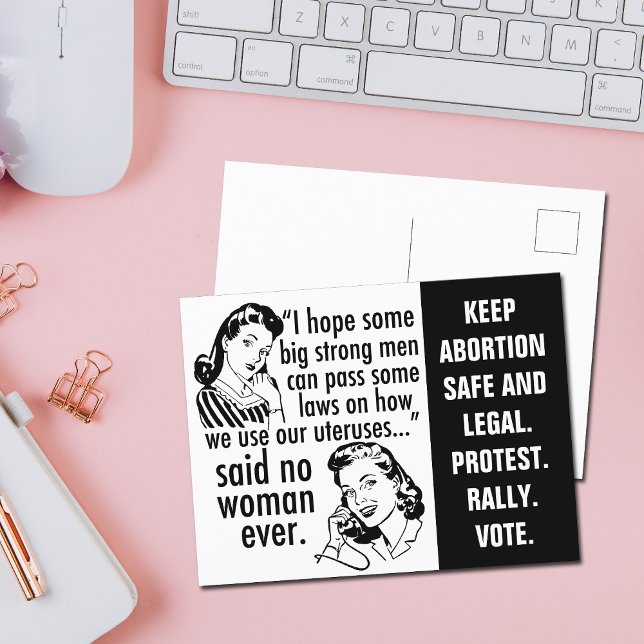 Cartão Postal A escolha Pro cita o humor feminista do desenho po (Criador carregado)