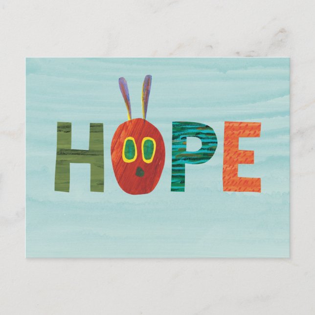 Cartão Postal A Esperança das lagartas muito famintas (Frente)