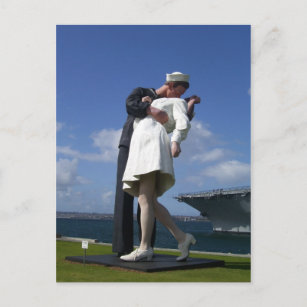 Cartão Postal A estátua de Beijo
