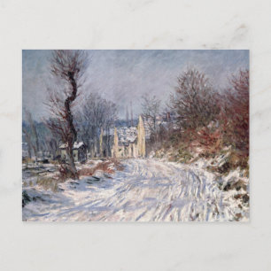 Cartão Postal A estrada a Giverny, inverno, 1885