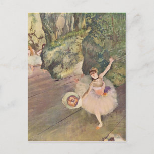 Cartão Postal A estrela do Balé por Edgar Degas