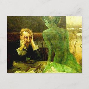 Cartão Postal A Fada Verde: Absinthe