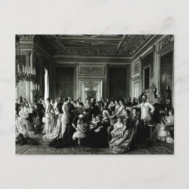 Cartão Postal A Família da Rainha Vitória, 1887 (Frente)