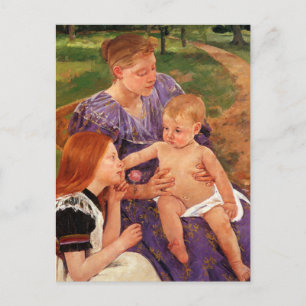Cartão Postal A família de Mary Cassatt Cartão-postal