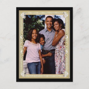 Cartão Postal A família do presidente Obama 1rua incriminou Keep