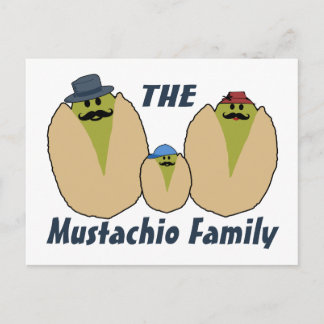 Cartão Postal A família italiana Mustachio