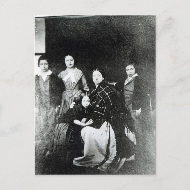 Cartão Postal A família real (Frente)