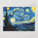 Cartão Postal A famosa pintura de Van Gogh, Starry Night<br><div class="desc">A famosa pintura de Van Gogh,  cartão postal Starry Night. Melhor vendedor!</div>