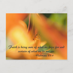 Cartão Postal A fé está a ter a certeza daquilo que esperamos...