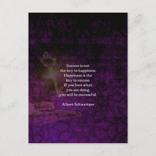 Cartão Postal A Felicidade É A Chave Para O Sucesso Na Subcotaçã