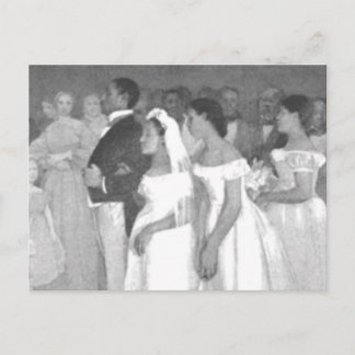 CARTÃO POSTAL A FESTA DE CASAMENTO