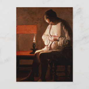 Cartão Postal A Flea Catcher