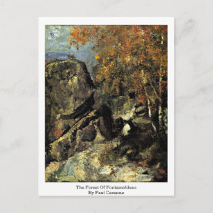 Cartão Postal A Floresta De Fontainebleau Por Paul Cezanne