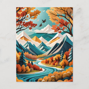 Cartão Postal A folhagem de outono é uma bela visão a ver, e