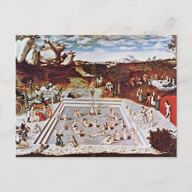 Cartão Postal A Fonte Da Juventude Por Cranach D. Ä. Lucas (Melh (Frente)