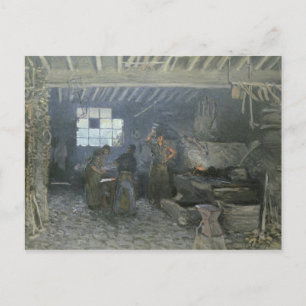Cartão Postal A Forja em Marly-le-Roi, Yvelines, 1875