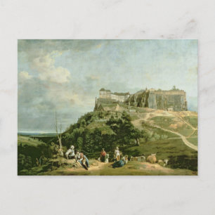 Cartão Postal A Fortaleza de Konigstein, século 18