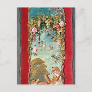 Cartão Postal A Fox e as Uvas da Aesop