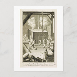 Cartão Postal A fundição de um escultor, do Enciclopedie des S