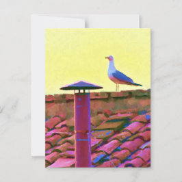 Cartão Postal A gaivota numa tarde de Conclave
