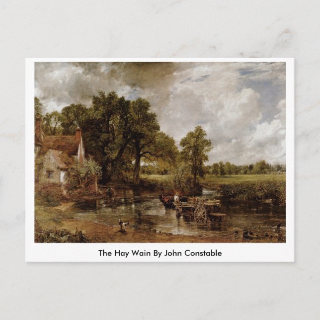 Cartão Postal A Ganha De Hay De John Constable (Frente)