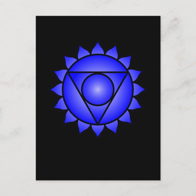 Cartão Postal A garganta Chakra (Frente)