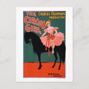 Cartão Postal A Garota do Circo - Mulher no Teatro dos Cavalos