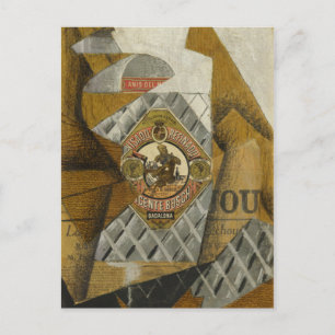 Cartão Postal A garrafa de Anís del Mono por Juan Gris