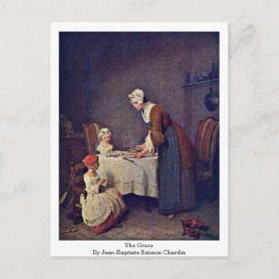 Cartão Postal A Graça De Jean-Baptiste Simeon Chardin