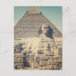 Cartão Postal A grande esfinge de Giza