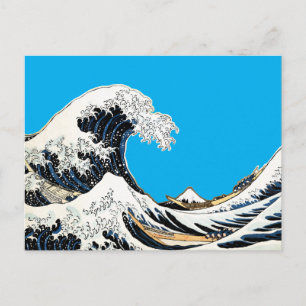Cartão Postal A Grande Onda de Kanagawa Hokusai, arte japonês