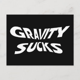 Cartão Postal A Gravidade é um Desastre - Humor de Física Engraç