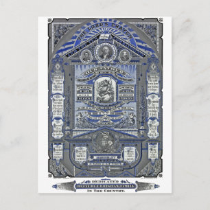 Cartão Postal A gravura da oração do Senhor