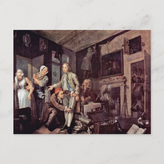 Cartão Postal A Herança " De Hogarth William (Frente)