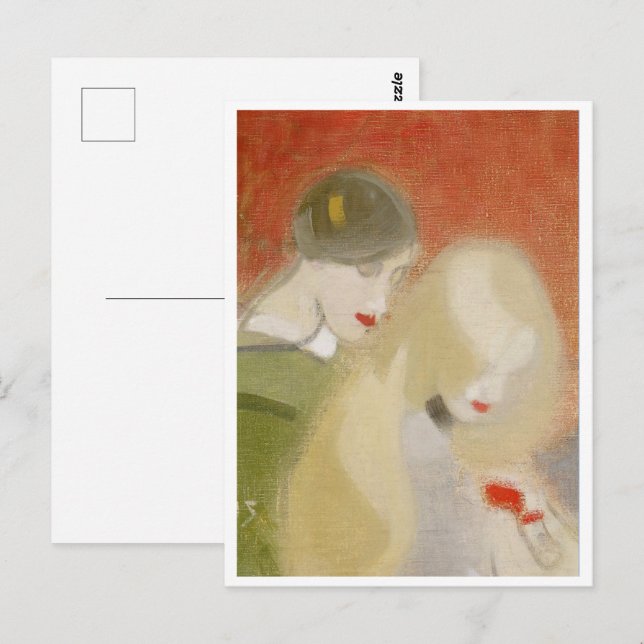 Cartão Postal A Herança Familiar, Helene Schjerfbeck (Frente/Verso)